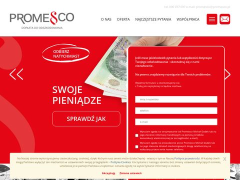 Promesco.pl odszkodowanie z oc