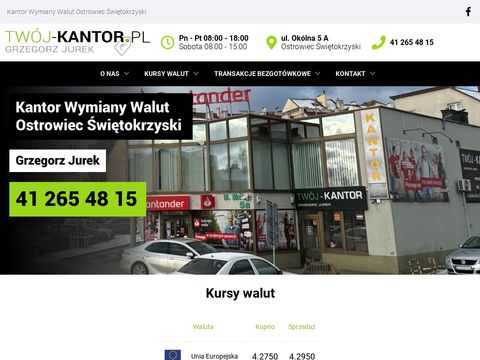 Jurek Grzegorz kantor wymiany walut