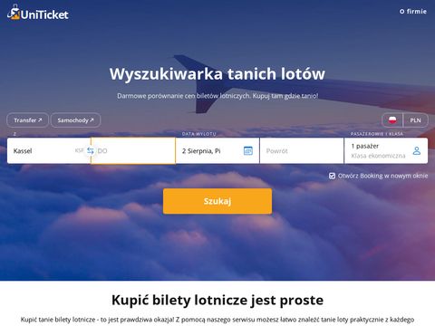 Uniticket.pl - wyszukiwarka lotów