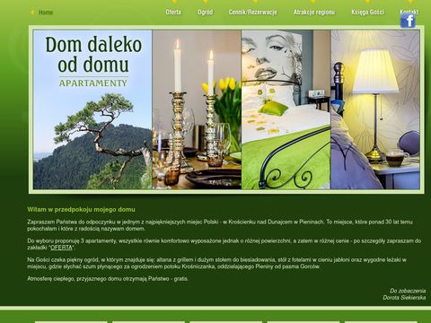 Domdalekooddomu.pl Pieniny apartament