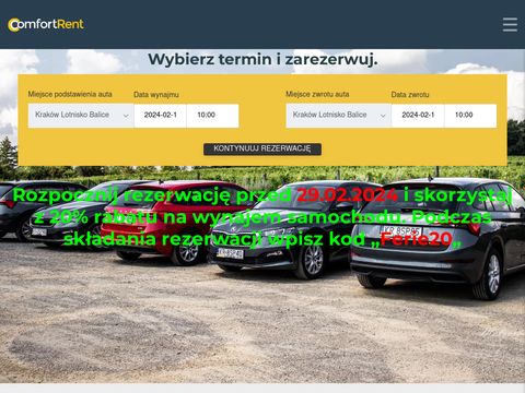 Comfortrent.com.pl wynajem aut Poznań