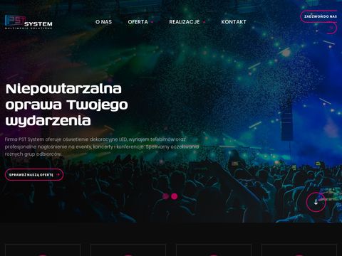 Pstsystem.pl wypożyczenie telebimu