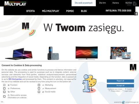 Multiplay internet dla firm Knurów