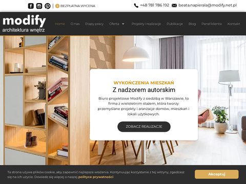 Modify.net.pl - projektant wnętrz Warszawa
