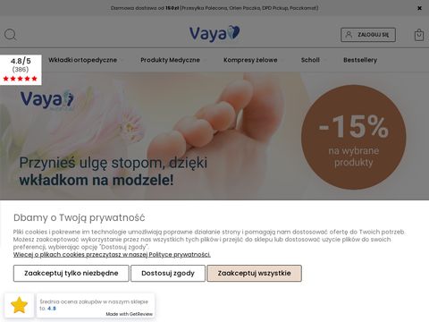 Vaya.com.pl - halluksy wkładki