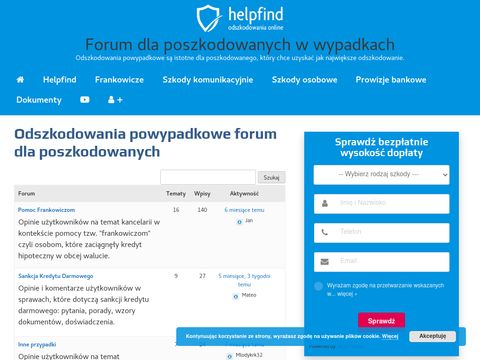 Forum.helpfind.pl odszkodowawcze