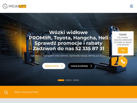 Promlift.com - wózek jezdniowy podnośnikowy