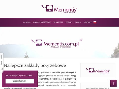 Mementis.com.pl serwis zakładów pogrzebowych