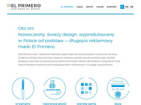 Elprimeropen.com długopisy reklamowe