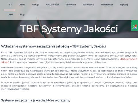 Tbf.net.pl - certyfikacja zkp