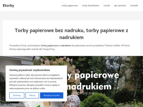 Etorby.eu torebki papierowe z nadrukiem