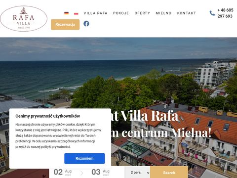 Rafa Mielno hotel przy plaży