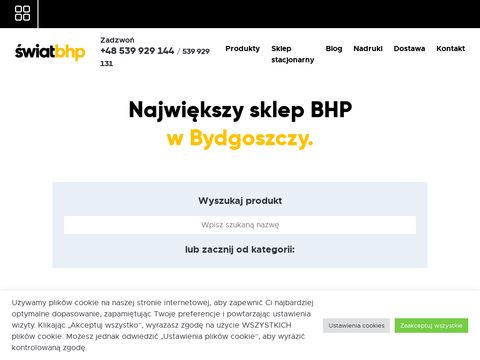 Swiatbhp.com.pl odzież i obuwie robocze