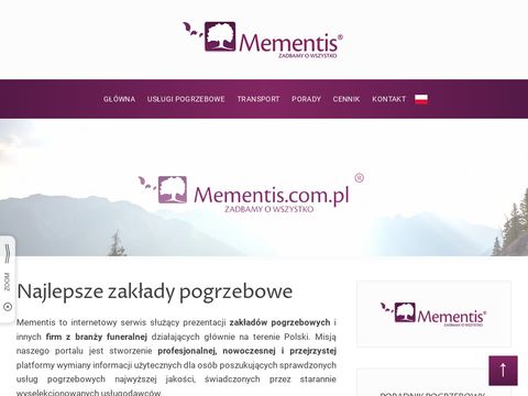 Mementis.com.pl serwis zakładów pogrzebowych