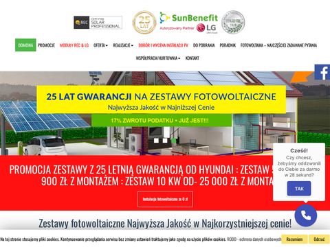 Sunbenefit.pl dofinansowania do fotowoltaiki