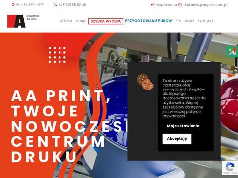 AA Print teczki firmowe Śląsk