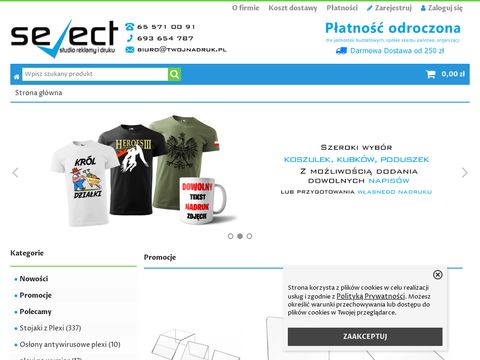 Twojnadruk.pl - cenówki z plexi