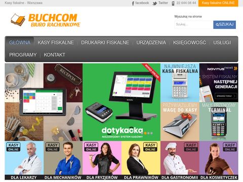 Buchcom.pl kasy fiskalne Warszawa