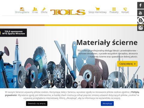 Tols.pl sprzedaż artykułów ściernych
