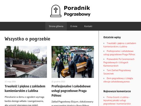 Zakladkamieniarski.com portal funeralny