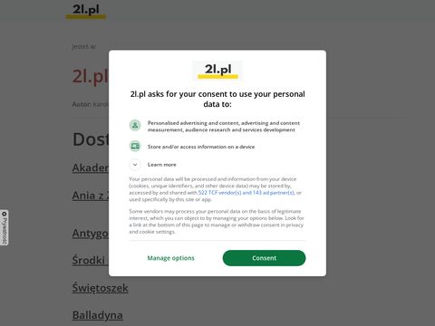 2l.pl - streszczenia lektur