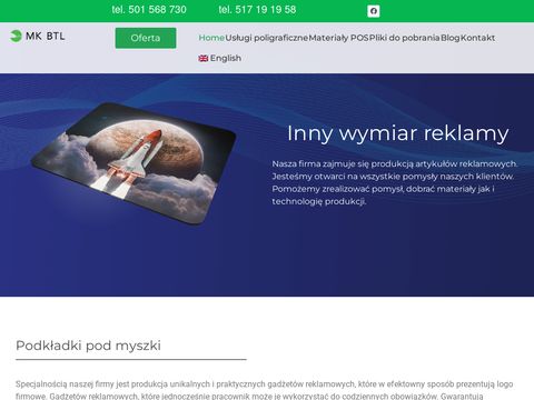 Mkbtl.pl - podkładka do myszki