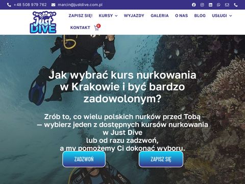 Just Dive kurs nurkowania