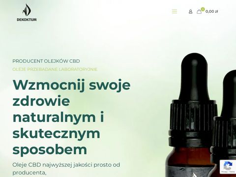 Dekoktum.pl polski producent olejków CBD