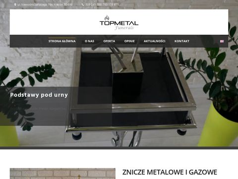 Topmetalfunerals.pl znicze metalowe i gazowe