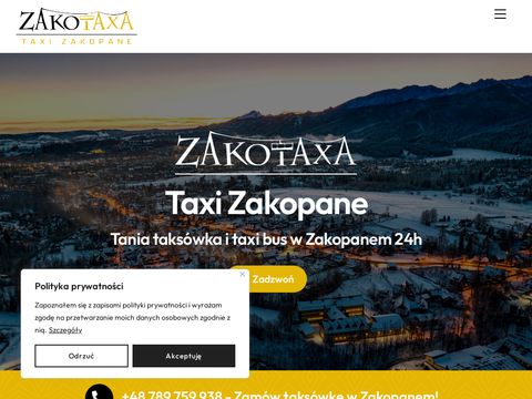 Zakotaxa - taxi Zakopane