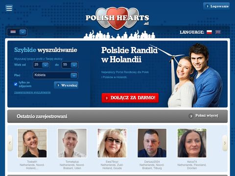 PolishHearts.nl - portal randkowy