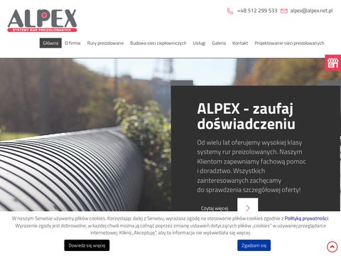 Alpex - rury preizolowane
