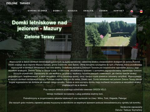 Zielonetarasy.com - domki nad jeziorem