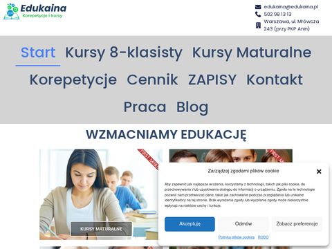 Edukaina - korepetycje Warszawa