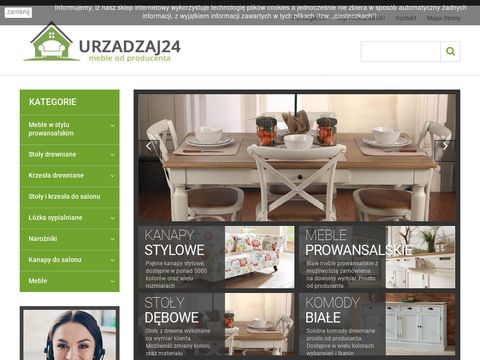 Urzadzaj24.pl - białe meble stylowe