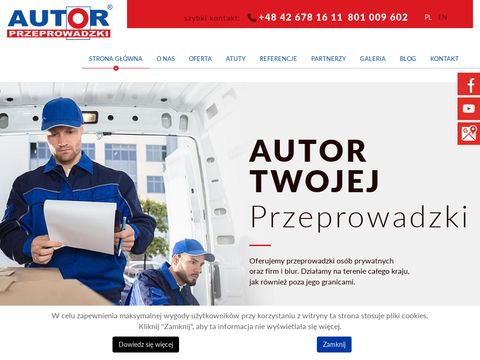 Autor przeprowadzki Częstochowa