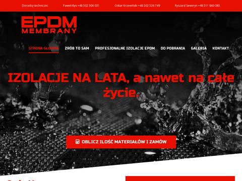 EPDM Membrany - izolacja tarasu