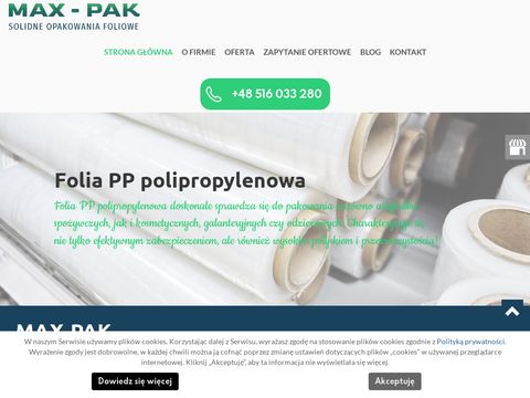 Max-pak.pl - folie polipropylenowe