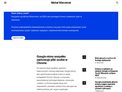 Michal.wiercimok.pl specjalista seo