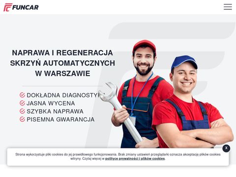 Funcar.com.pl naprawa skrzyń biegów