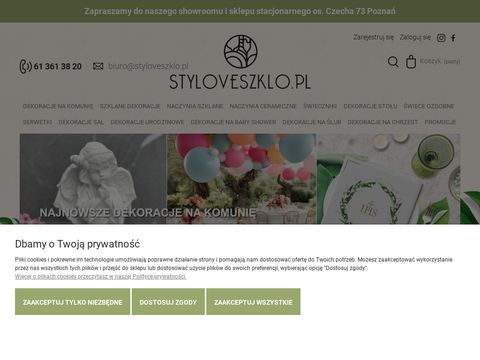 Styloveszklo.pl - złote świece dekoracyjne