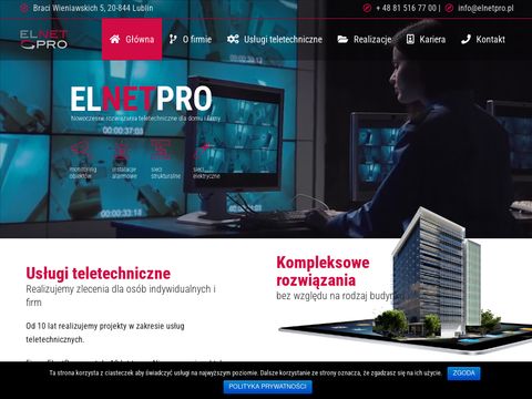 Elnetpro.pl montaż i serwis - monitoring Lublin