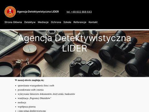 Lider usługi detektywistyczne