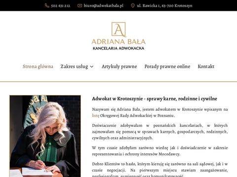 Adwokatbala.pl - sprawy karne