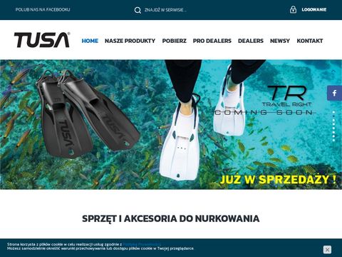 Tusa.com.pl - rola płetw w nurkowaniu