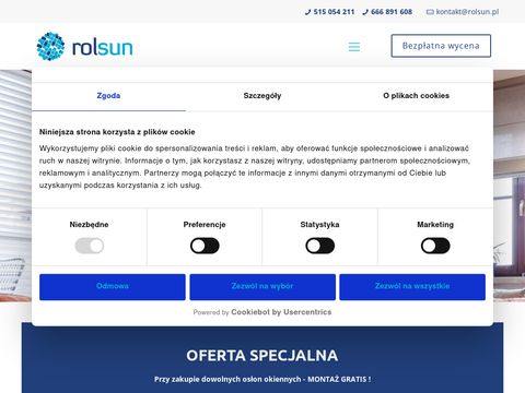 Rolsun rolety, żaluzje, markizy