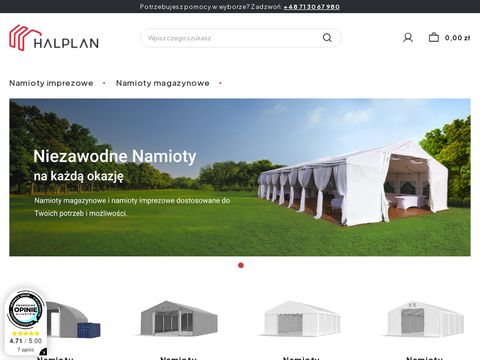 Halplan.pl namioty imprezowe, bankietowe