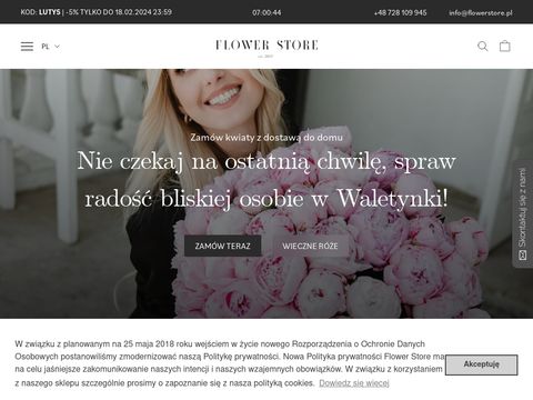 Flower Store róże w boxie Warszawa