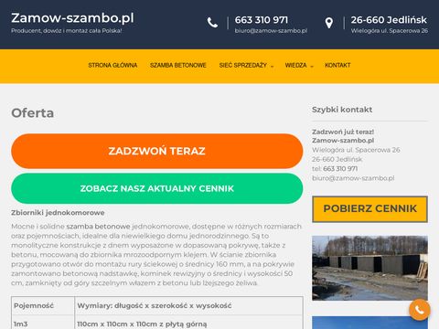 Zamow-szambo.pl betonowe
