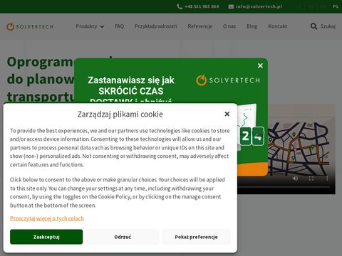 Solvertech.pl - aplikacja do planowania dostaw